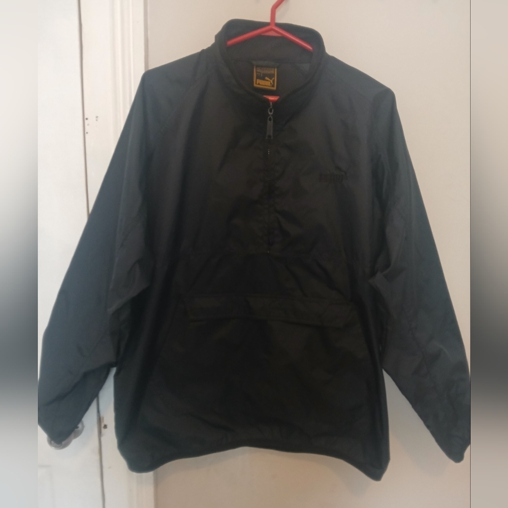 Vintage PUMA Oversized Black Men's Pullover Jacket